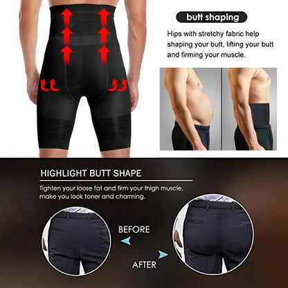 Men's Body Shaper Tummy Control Shorts - Fitone