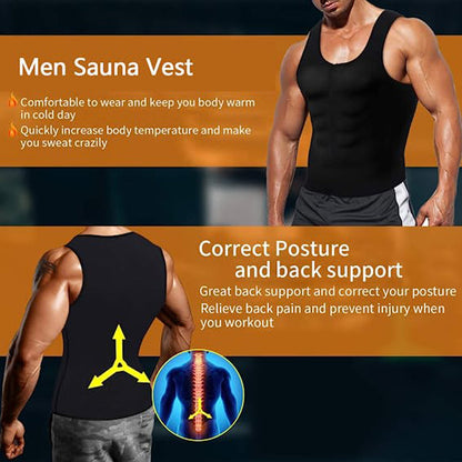 Sauna Vest Neoprene Imported™ Sweat Shaper 🔥 For Men and Women